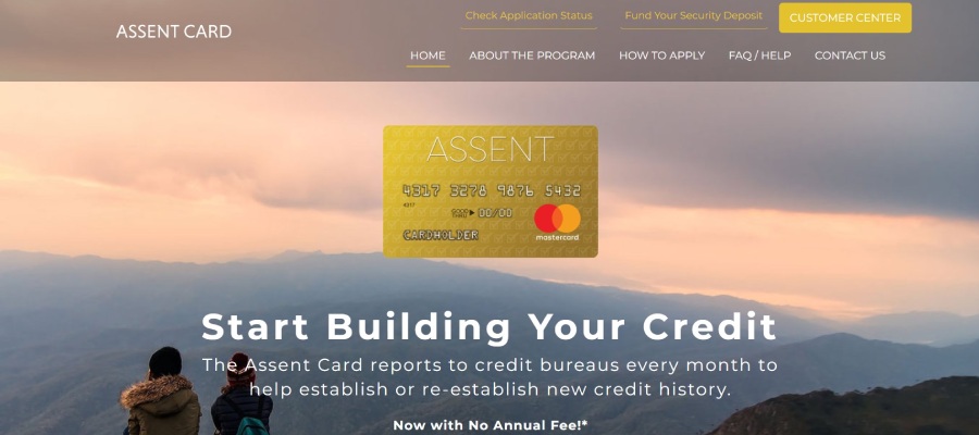 Assent Platinum Mastercard Secured Credit Card