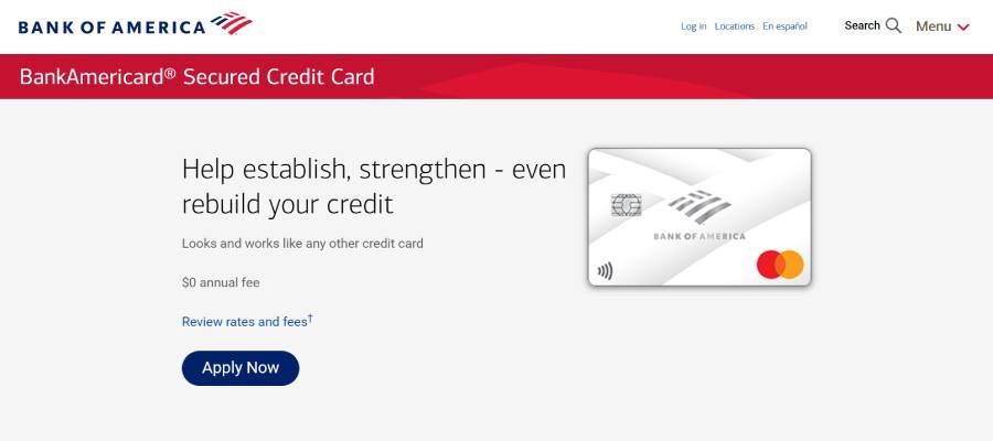 Bank Americard Secured Credit Card