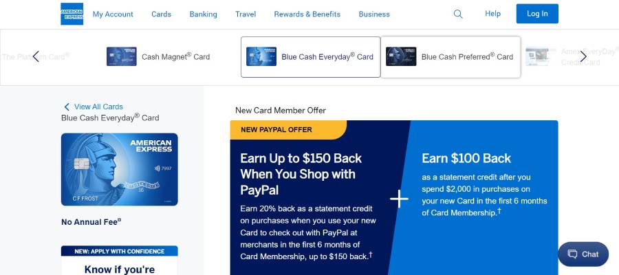 Blue Cash Everyday Card from American Express