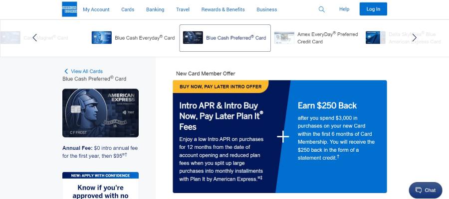 Blue Cash Preferred Card from American Express