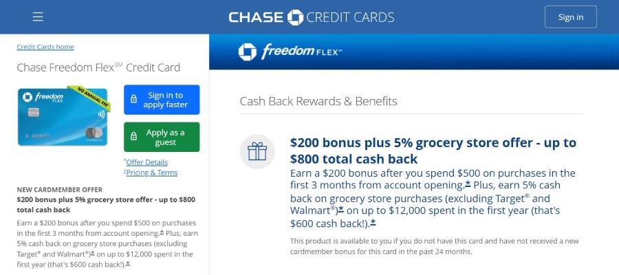 Chase Freedom Flex