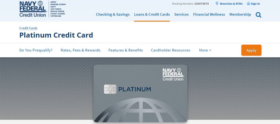 Navy Federal Credit Union Platinum Card